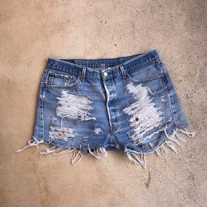 Levi’s Distressed Shorts